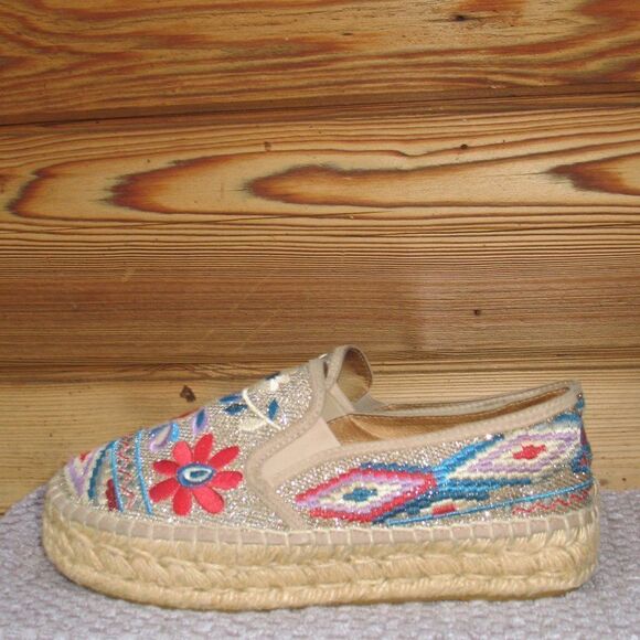 Johnny Was Nepentha Embroidered Espadrilles Shoes - Picture 6 of 10